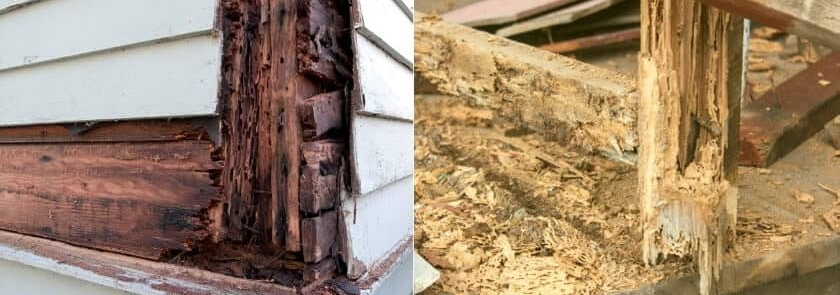 woodrot vs termites